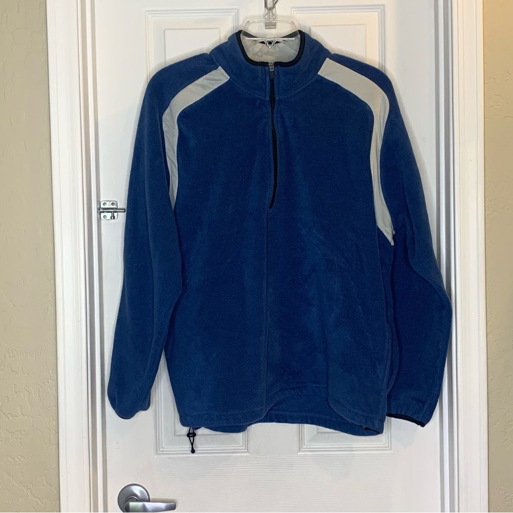 IZOD Fleece Pullover Blue Size XL